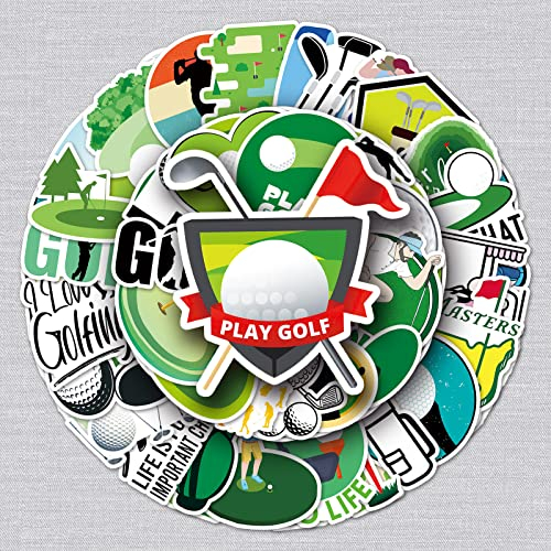 Golf Aufkleber Golf Sticker Set 50 Stücke Niedlich Deko für Auto Laptop Skateboard Fahrrad Moped Motorrad Fahrrad Computer,Geeignet für Erwachsene Kinder