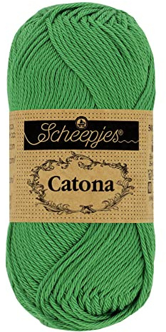 Scheepjes - Scheepjes Catona 515 Emerald Yarn - 10x10g
