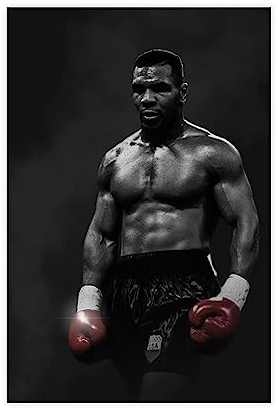 ETOMEY Mike Tyson Kunstdruck auf Leinwand, Poster, Schlafzimmer-Dekor, Sportlandschaft, Büro, Raumdekoration, Geschenk, ungerahmt, 30 x 45 cm