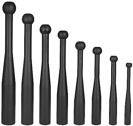 GRAVITY FITNESS Steel Indian Clubs - Mazza per allenamento funzionale, forza di presa e allenamento per tutto il corpo, pesi in ghisa per allenamento di forza in palestra a casa (6 kg)