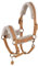 Eskadron Halfter METALLIC Faux Platinum23 Größe VB, Farbe Cognac