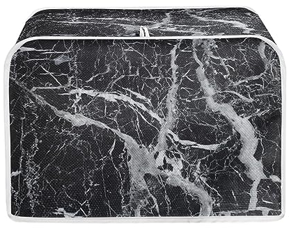 Micoklinlin Abdeckhaube für 2 Scheiben Toaster Abdeckung Neuheit Muster Polyester Stoff gesteppt Toaster staubdicht Abdeckung für Küche Kleingeräte Staubschutz und Fingerabdruckschutz