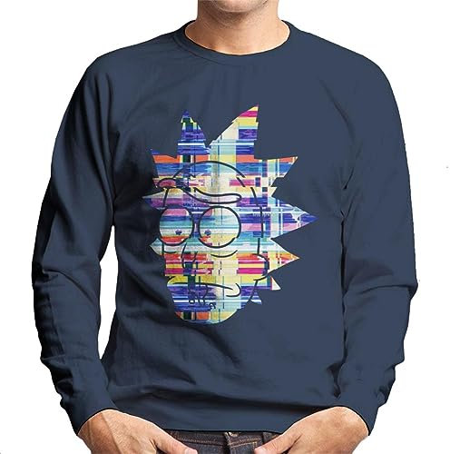 All+Every Rick and Morty Rick Sanchez Static Head Men's Sweatshirt