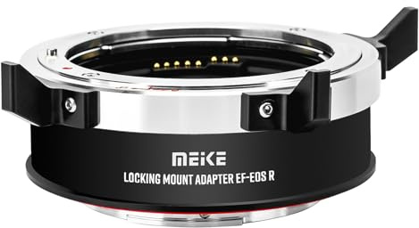 Meike MK-EFTR-AL Auto Focus Locking Lens Mount Adapter für Canon EF Mount Objektive auf Canon RF Mount Kameras EOS-R EOS-RP R5 R6 R7 R10 C70 und RED Komodo Kameras