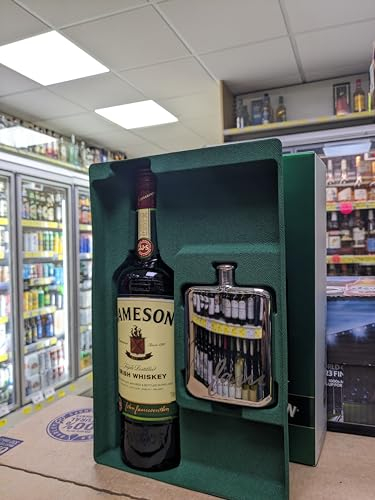 JAMESON IRISH WHISKEY GIFTSET with branding on FLASK 700ML