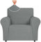 Ystyle Sesselbezug Stretch, Sessel Überzug, Sofabezug 1 Sitzer, Sofaschoner rutschfest, Sofa Überzug, Elastisch Couch Überzug Mit Armlehnen, Sofa Cover Sofahusse Sesselhusse, Hellgrau