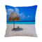 AELKSP Kissenbezug Kissenhülle Haus Dekorativ Für Jungen/Mädchen Wohnzimmer Schlafzimmer Sofa Stuhl Kissenbezüge,Strand in der Karibik,50x50 cm
