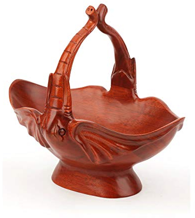 Bol à Fruits Bol de fruits en bois chinois, panier de fruits en bois, rack de rangement élégant, durable et végétal, bol de rangement parfait for les cuisines, les salles à manger et les garde-manger