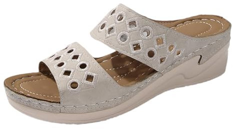 Generico Sandali Da Mare Donna Sandali Alla Schiava Zeppe Donna Estive Eleganti Scarpe Ortopediche Da Donna Sandali Gladiatore Donna Sandali Tacco Scarpe Corda Donna