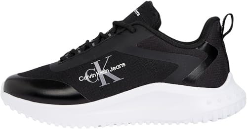 Calvin Klein Damen Runner Sneaker Eva Low Lace Mix Sportlich, Schwarz (Ck Black), 38