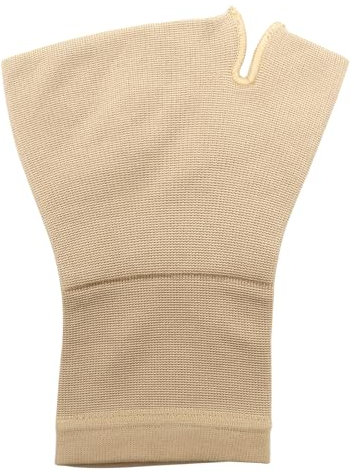 Ieron Manchon de Compression pour Poignet pour soulager l'arthrite et Le Canal carpien, Design sans Doigts, attelle élastique Respirante pour Homme et Femme (Couleur Peau, Taille L)