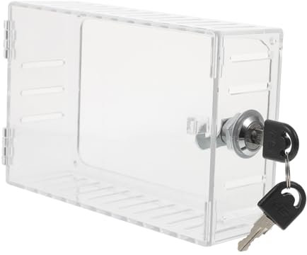 CHILDWEET Thermostat Guard for Wall Thermostat Supply Replacement Lock Box Acrylic Thermostat Lock Cabinet Easy to Observe