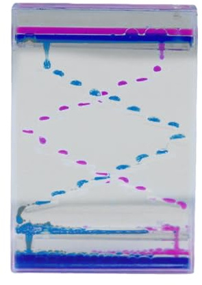 Walopola Burbujeador de Movimiento líquido,Movimiento líquido - Temporizador de Aceite de Mano acrílico - Juguetes calmantes para aliviar el estrés, Juguetes de Escritorio, decoración de Escritorio,