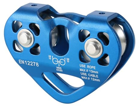 Tread star Seilrolle Umlenkrolle Hochleistungs-Seilrolle Aus Aluminiumlegierung Für Das 12-mm Einseil-Riemenscheibenblock für 12-mm
