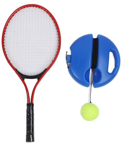 Palla da Rimbalzo per Allenatore di Tennis con Corda, Kit da Allenamento per Tennis Solista Attrezzatura da Rimbalzo Portatile per Esercizi di Tennis con Corda Elastica Lunga per