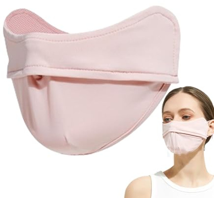 Gesichtsmaske UPF 50+ für Frauen – atmungsaktiver Sonnenschutz | ideal für Sportbegeisterte und Outdoor-Enthusiasten, bietet eine optimale Abdeckung gegen UV-Strahlen, Rosa, Se référer au descriptif