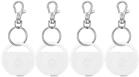 4pcs White Air tag Tracker For Android & Apple Mini tracker GPS Built in Speaker - Smart Tag Suitable for wallets, pets, luggage, Child locators