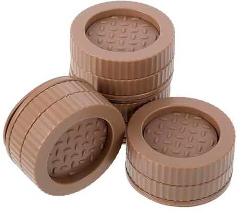 GAROZATION 4stücke Möbelerhöhungen Runde Untersetzer Zusätzliche Höhe rutschfeste Funktion Schutz Für Böden Verbesserte Stabilität Einfach Zu Verwenden Kompatibilität Mit Tischen