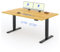 FLEXISPOT 2 Moteurs Bureau Assis Debout 160x80 Une Pièce, Bureau Debout électrique avec Panneau à Fonctions Mémoires, Table Réglable en Hauteur Électrique, Charge 100kg, Noir+Érable