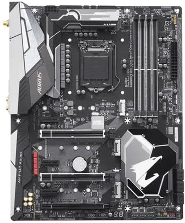 XYYZXKL Carte mère Fit for Gigabyte Z370 AORUS Gaming 5, processeur Intel Z370 64 Go DDR4, Socket LGA 1151, processeur i7/i5/i3, USB 3.0, SATA 3 Cartes mères d'ordinateur