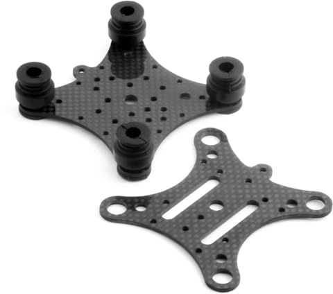 MHADBKH Compact Carbon Fiber Vibrations Reduction Mount Stable Plate For Action Cameras Suitable For Quadcopters Carbon Fiber Antivibration Plate