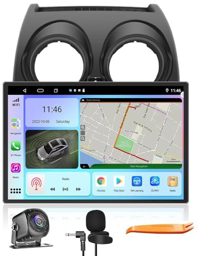 CarPlay Android Auto Estéreo 13.1 QLED Display Octa Core 8G+256G Pantalla táctil Autoradio para Nissan Qashqai 2006-2013 Headunit Tablet Navegación GPS Radio Cámara Trasera Reproductor Multimedia