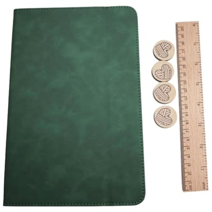 Bosiyrggrl Crochet Chart Holder Crochet Pattern Chart Keeper Easy to Use Foldable Portable Magnetic Knitting Chart Keeper,Green