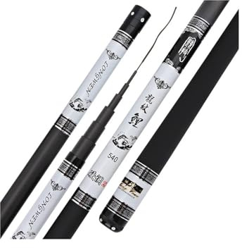 Angelrute,Teleskopruten Teleskop Power Hand Pole Angelrute 3,6 M/3,9 M/4,5 M/5,4 M/630cm/7,2 M/8 M/9 M/10 M Stream Stange(10M)