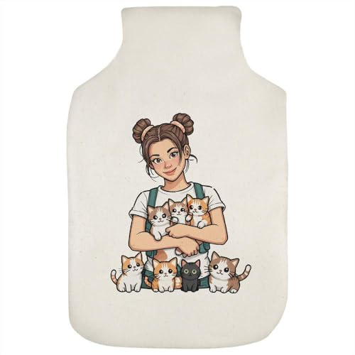 Azeeda 'Crazy Cat Lady' Hot Water Bottle Cover (HW00048212)