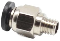 Raccords pneumatiques PC4-M6, 5 pièces, connecteur d'alésage de 4 Mm, coupleur pour Tube PTFE de 4 Mm, Compatible avec l'imprimante