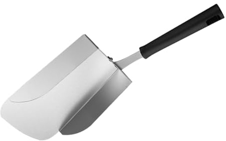 KOCKSHION Edelstahl Lebensmittelschaufel mit Ergonomischem Design Vielseitige Küchen Food Scoop für Haushalt Küche und Bars Sicher und Praktisch