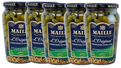 Maille Mini Gurken Cornichons Extra fein 5 x 400 Gramm