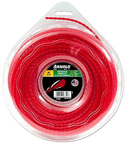 ARNOLD 1082-U5-3044 Trimmerfaden AF 3,13, 3,0mm x 43,9m, rot, rund, gedreht
