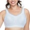 Glamorise Damen Wonderwire-Sport-BH Hohe Belastung, Weiss/Grau,95C