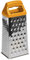 Excelsa Tutto Gratta Color Grattugia 4 Facce, Acciaio Inossidabile, Arancione, 10x8x23.5 cm
