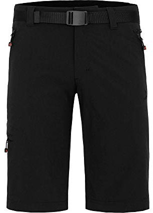 Bergson Redwood Bermuda | Herren Wandershorts, vielseitig, pflegeleicht, Black [900], 60 - Herren