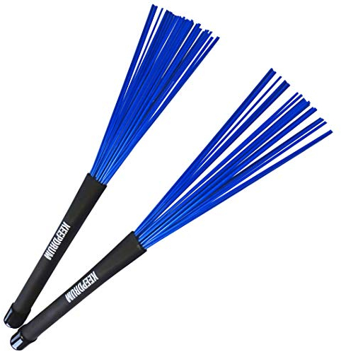 keepdrum SV603BL Nylon Brushes Schlagzeug-Besen Blau