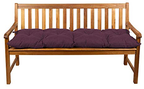 Gutekissen® Bankauflage Stuhlkissen Hollywoodschaukel Garten LS (110x50, Violett)