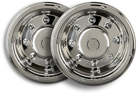 2 Stück Universelle Radzierblende Edelstahl 19,5 Zoll Felgenauskleidung für LKW~