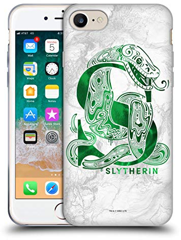 Head Case Designs Licenciado Oficialmente Harry Potter Slytherin Aguamenti Reliquias de la Muerte IX Caso Funda de Gel Suave Compatible con Apple iPhone 7/8 / SE 2020 & 2022