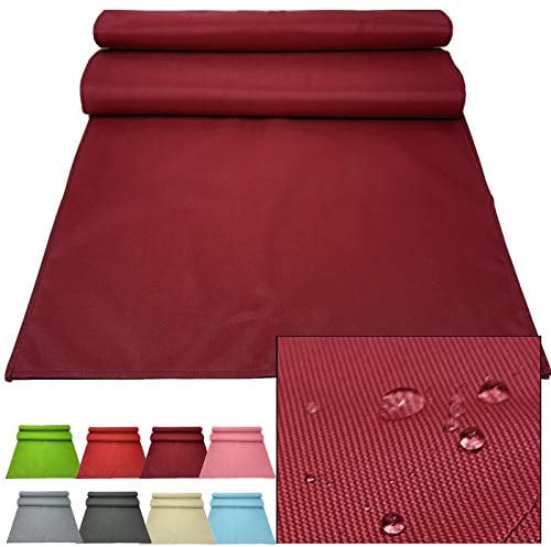 JEMIDI Outdoor Tischläufer 50x150cm Läufer Tischband wasserabweisend - Tischläufer Bordeaux