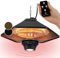 blumfeldt Heat Hexa Heizstrahler Terrasse, Infrarotstrahler Terrasse mit Elektroheizung, Deckenheizstrahler mit Heizleistung: 800 / 1200 / 2000 W, IR ComfortHeat, Halogen-Heizelemente, schwarz