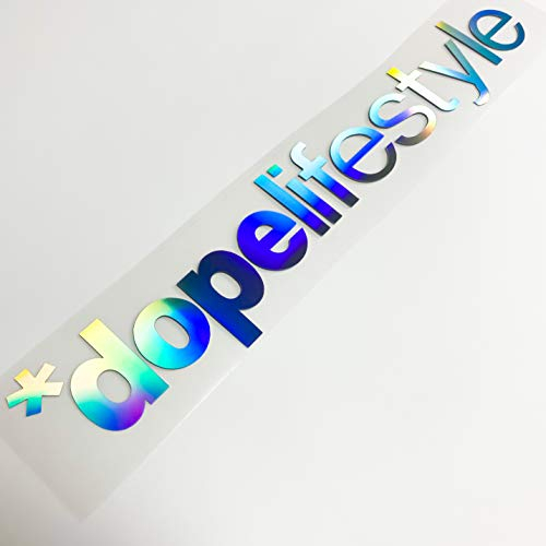 Auto Aufkleber dope Life Style Holo Oilslick Tuning Sticker NEU Rainbow Shiny Glitzerflakes Honeycomb Limited Edition Lifestyle Turbo Performance