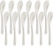 Leegg-DE Porzellan Eierlöffel 12er Set Keramik Löffel Teelöffel für Kaffee Tee und Desserts Löffel