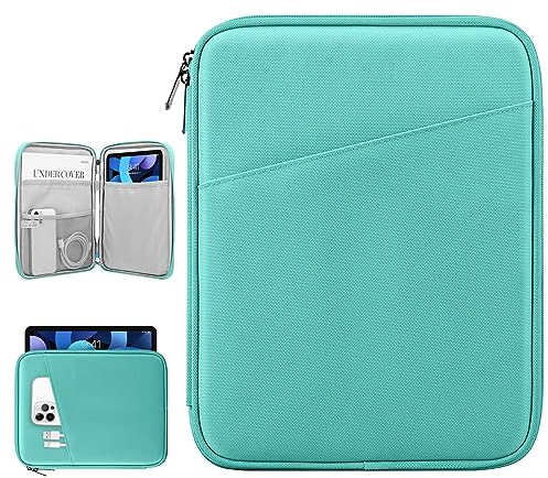 Dadanism 9-11 Zoll Tablet Tasche Hülle für iPad Air/Pro 11, iPad (A16) 11. Gen 11, i-Pad 10. Gen 10,9 Air 5/4, i-Pad 9/8/7. Gen 10,2, Galaxy Tab A9+ 11/S9 FE 10,9, Tab M11 11,Hell Seeblau