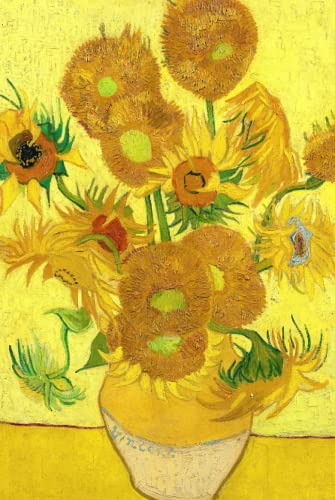 Vase With Fifteen Sunflowers Van Gogh Notebook: Vincent Van Gogh Lined Journal