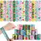 Deratta 30 Pezzi Braccialetti Slap per Bambini Hawaiana Gadget Compleanno Festa Hawaiana Regalini Fine Festa Compleanno Bambini Braccialetti Slap Hawaiane