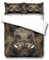 WDBBY Bettwäsche Retro Tier Wildschwein 135x200 cm zweiteilig, Bettbezug mit Reißverschluss und Kissenbezug Mikrofaser 3D-Digitaldruck - Bettwäsche Kinderzimmer Schlafzimmer