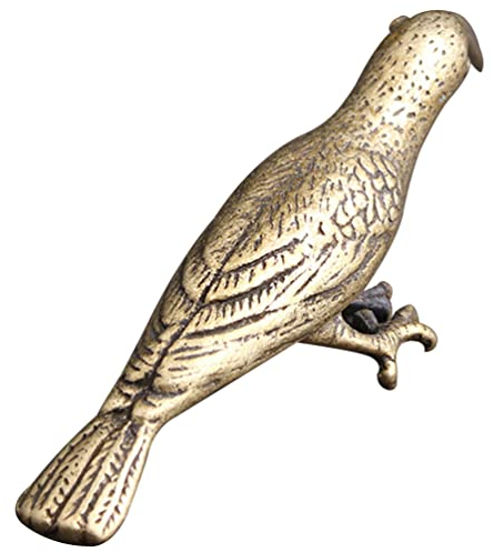 HOMSFOU -Figuren Messing-Vogelskulpturen Tisch-Vogel-Statuen Desktop-Fake-Sammelkunst-Ornament-Modell-Action-Figur Für Zuhause Wohnzimmer Büroschränke