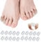 20PCS Silicone Anti-Friction Toe Protector,Breathable Toe Protector Toe Cover,Clear Silicone Toe Caps for Corns, Blisters and Pain Relief